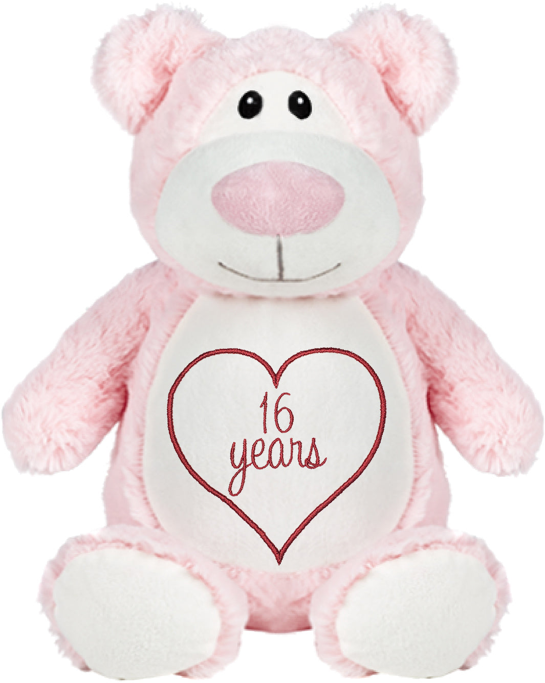 Personalized Stuffed Pink Bear