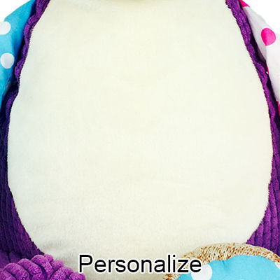 Personalized Stuffed Harlequin Purple Monkey