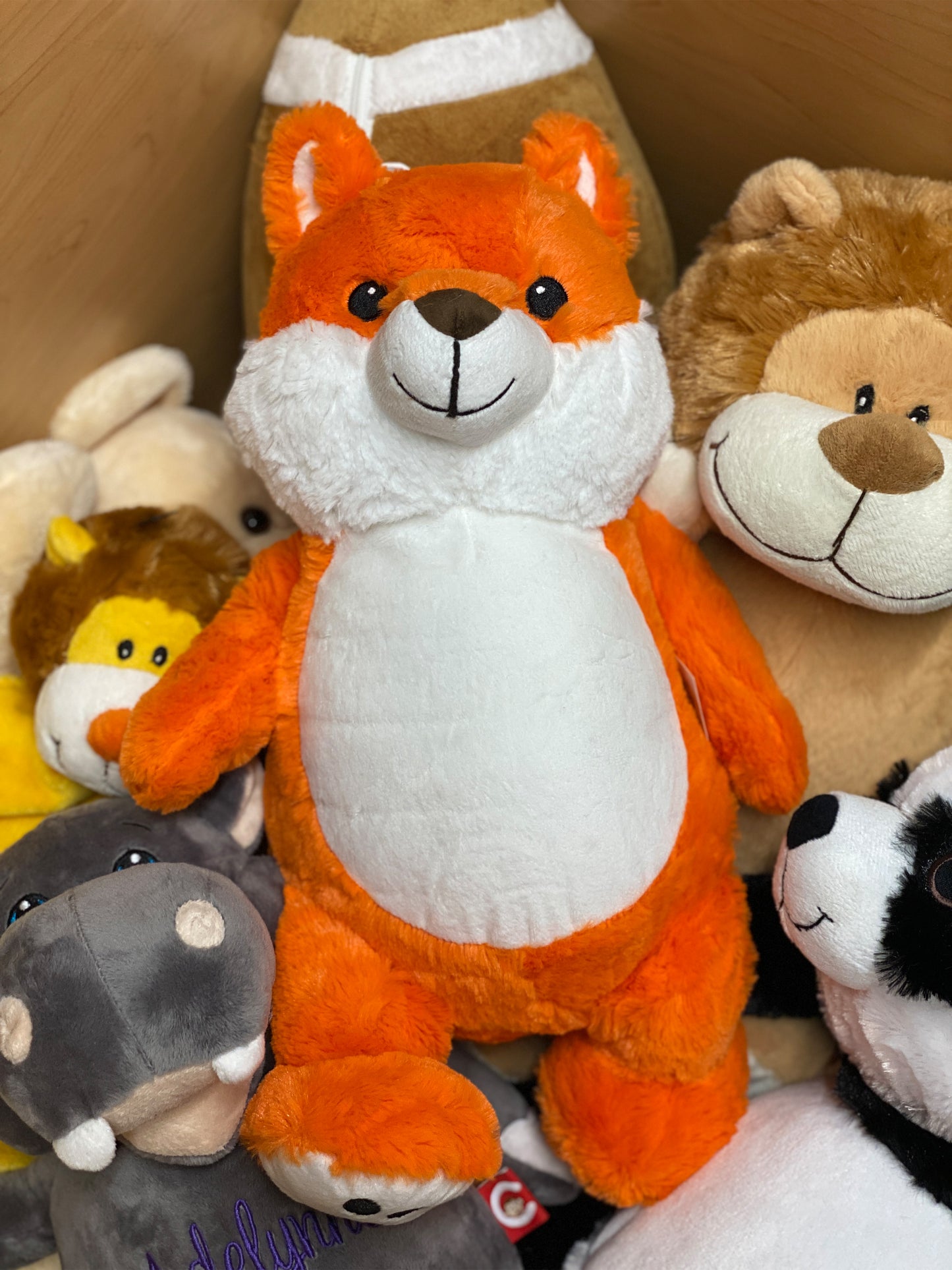 Personalized Stuffed Orange Fox